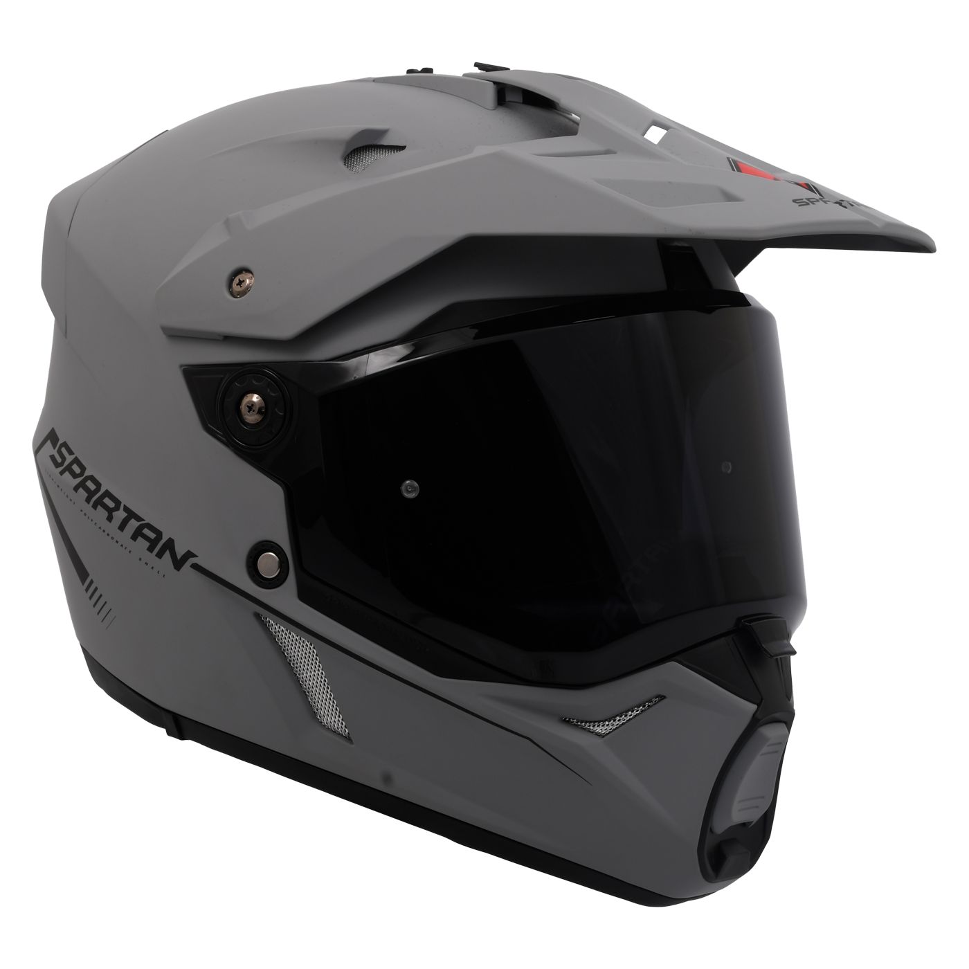 CASCO SPARTAN WOLF SOLID GRIS MATE