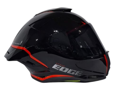 CASCO INTEGRAL EDGE SHANGHAI RUSH // NEGRO ROJO BRILLO