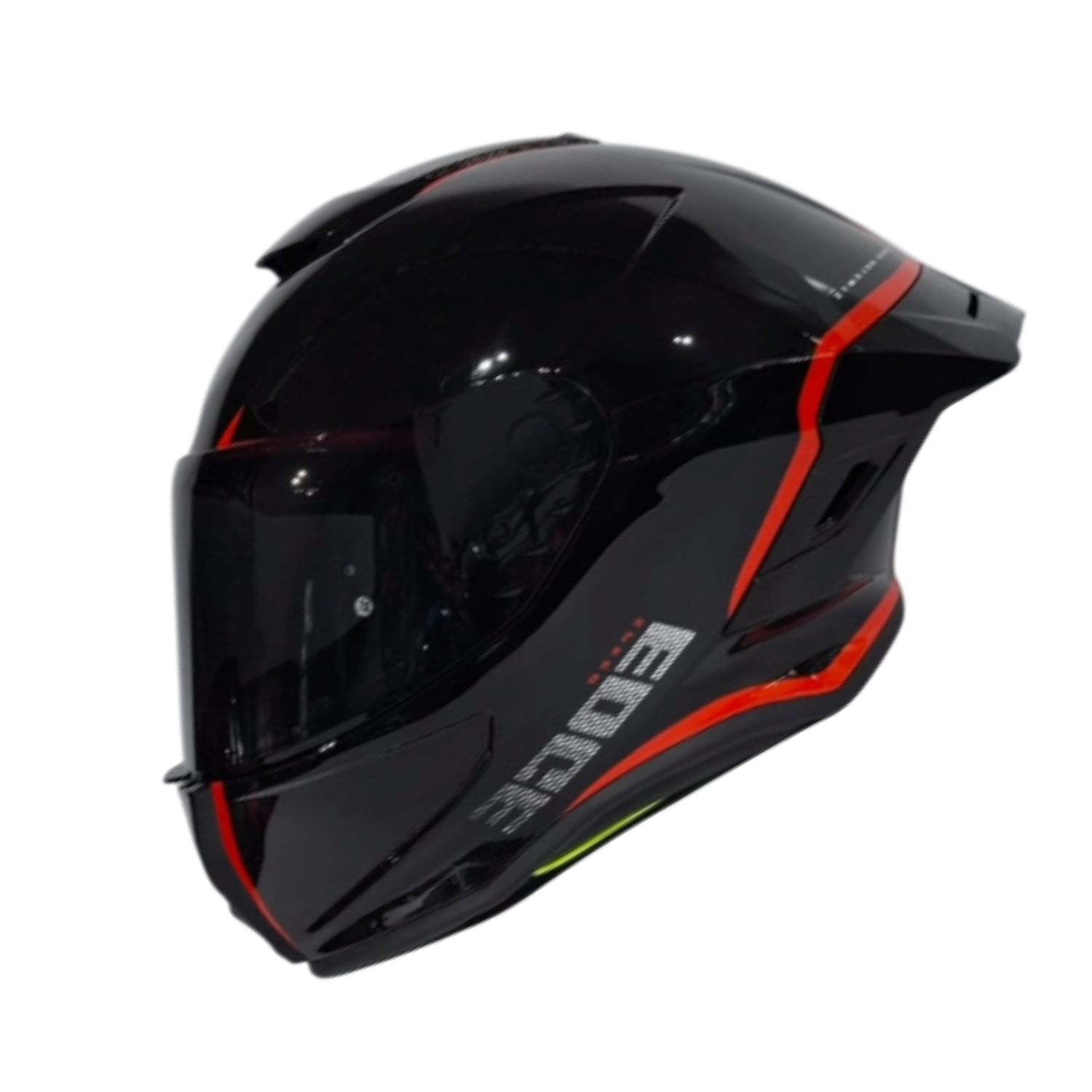 CASCO INTEGRAL EDGE SHANGHAI RUSH // NEGRO ROJO BRILLO
