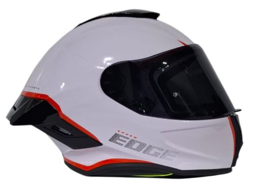 CASCO INTEGRAL EDGE SHANGHAI RUSH // BLANCO NARANJA BRILLO