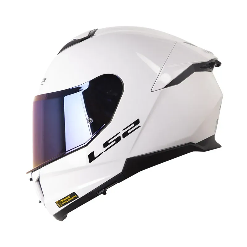 CASCO LS2 FF 808 SOLID // BLANCO BRILLANTE