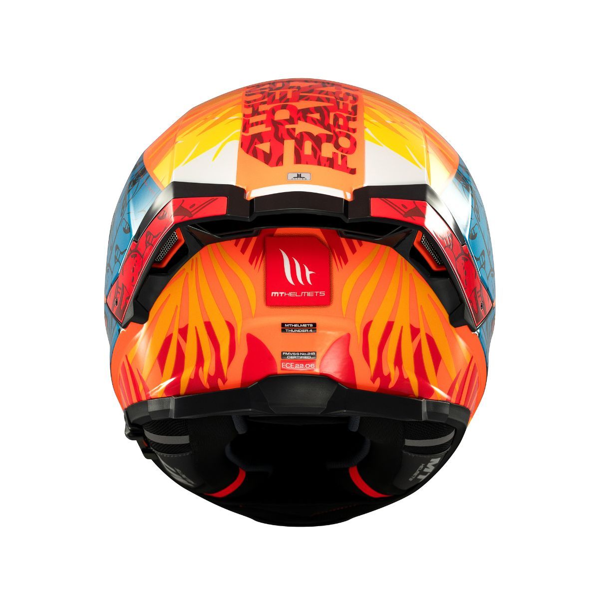 CASCO MT THUNDER 4 SV RAINFOREST C4 NARANJA BRILLO