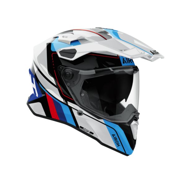 CASCO AIROH COMMANDER 2 SKIP BLANCO/ROJO BRILLO