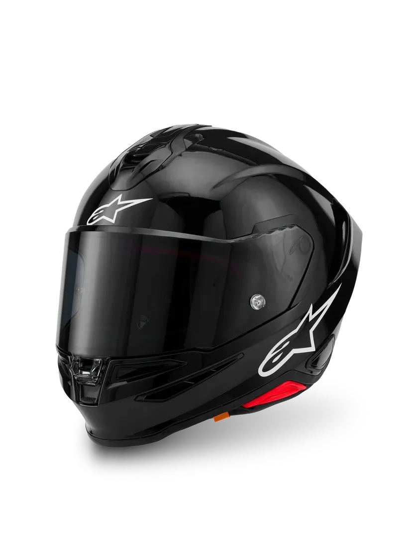 CASCO ALPINESTARS SUPERTECH R7 SOLID-NEGRO BRILLANTE