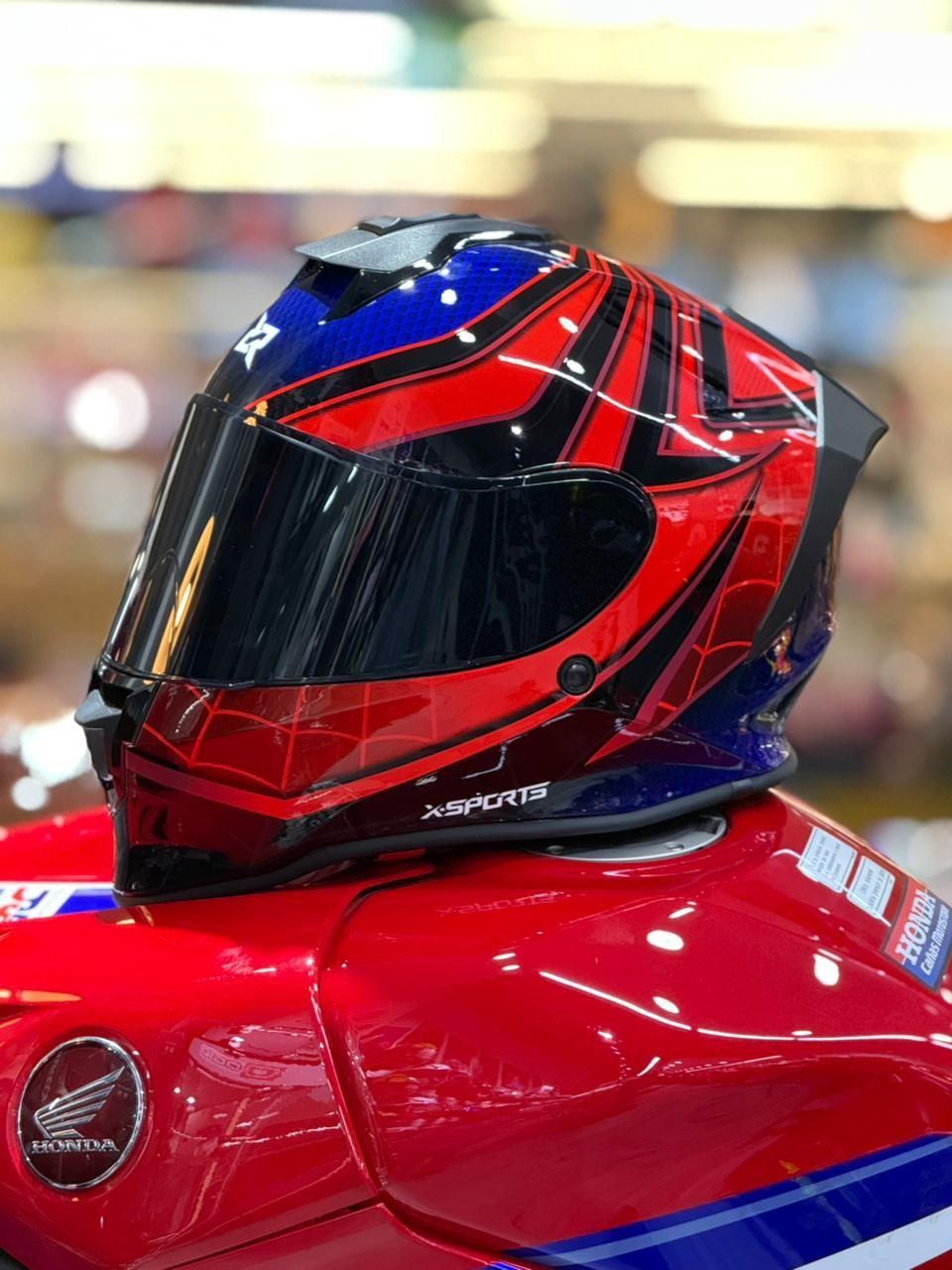 CASCO X-SPORTS V151 MARVEL SPIDER MAN 2 - BRILLANTE