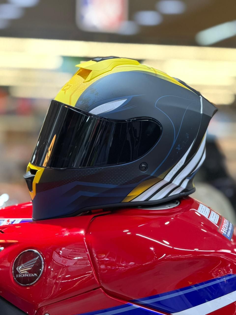 CASCO X-SPORTS V151 MARVEL WOLVERINE - AZUL MATE