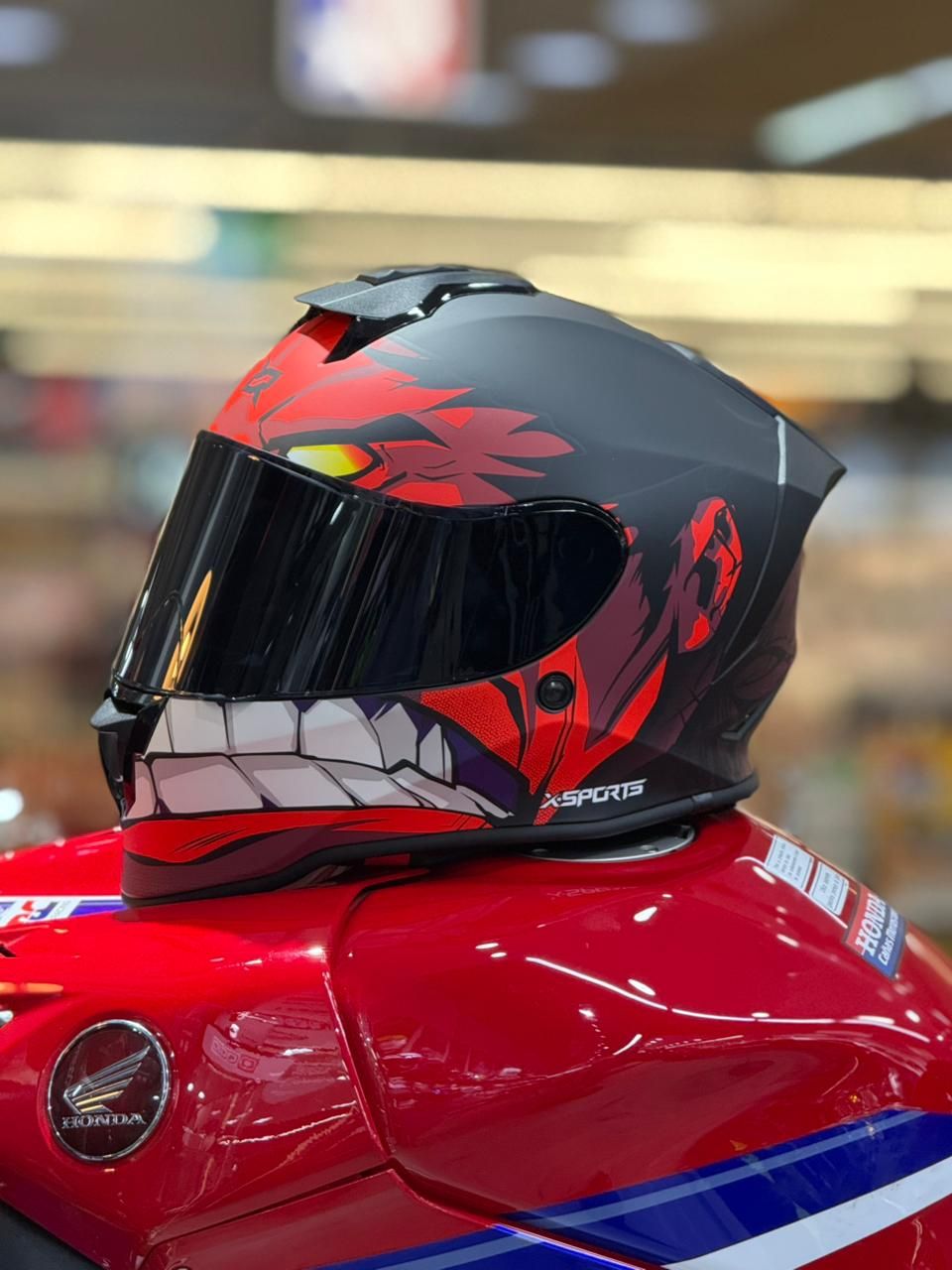 CASCO X-SPORTS V151 MARVEL HULK ROJO - MATE