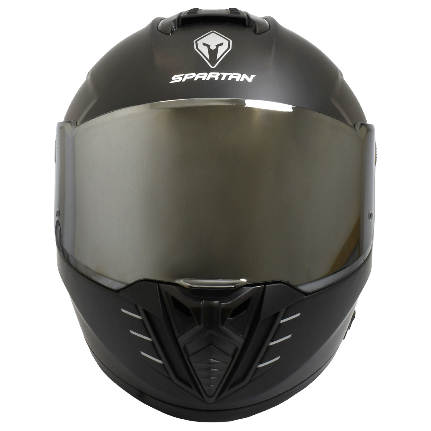 CASCO SPARTAN HAWK SOLID // NEGRO BRILLANTE