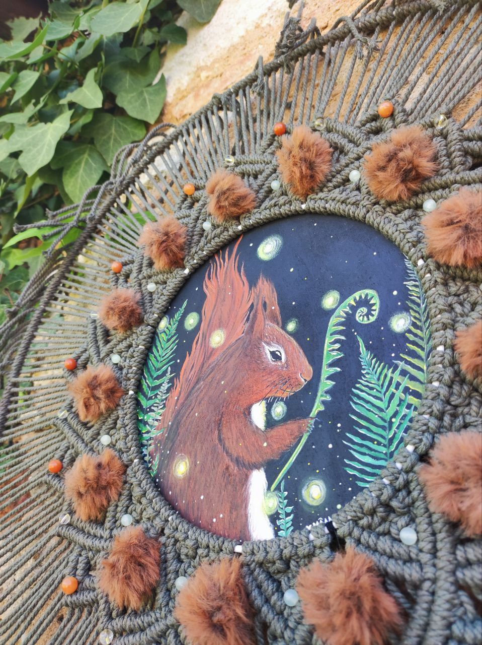 Mandala macramé - Le sage des sous-bois