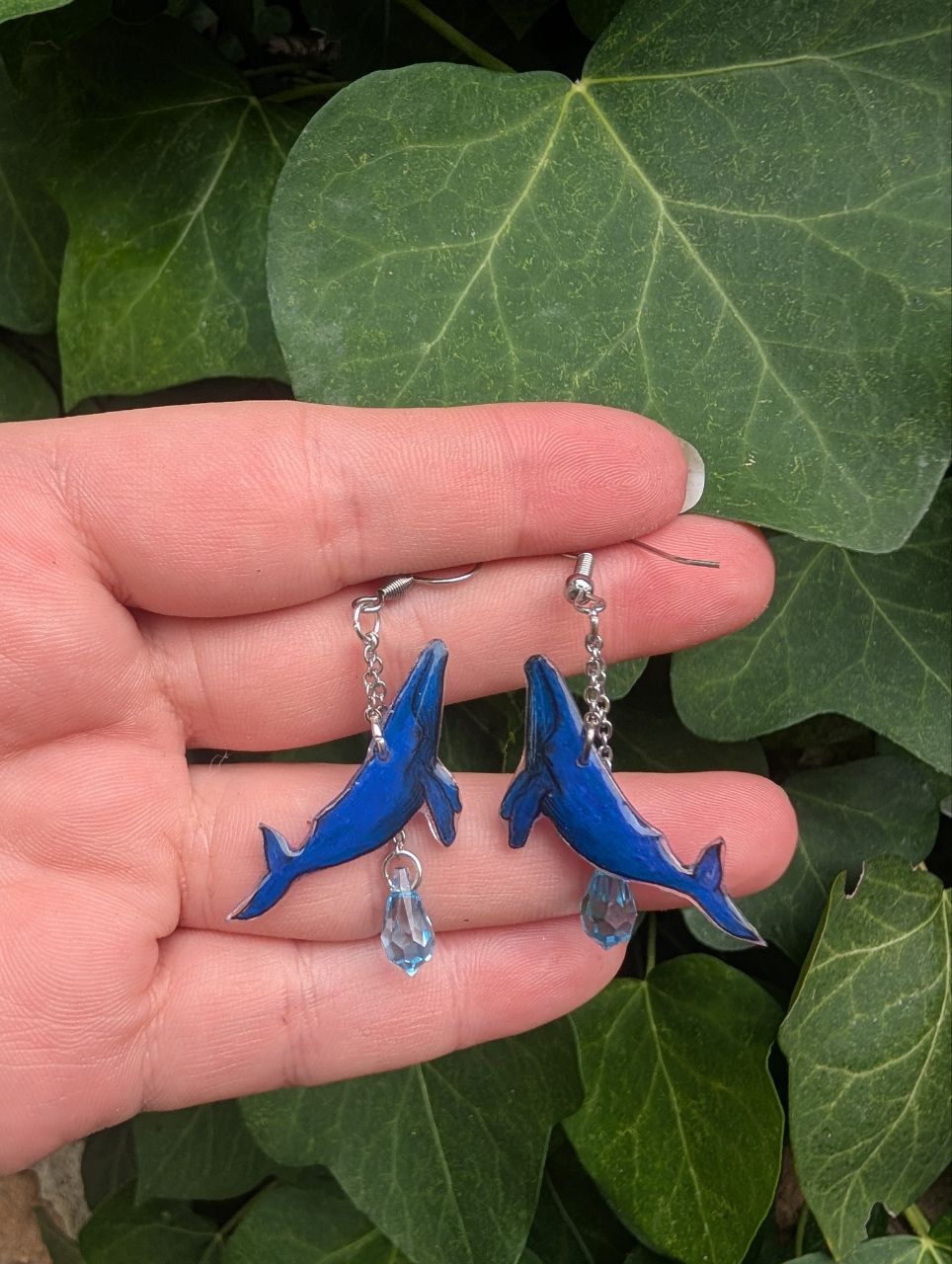 Baleine bleu & cristal