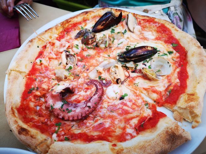 Pizze con Frutti di Mare