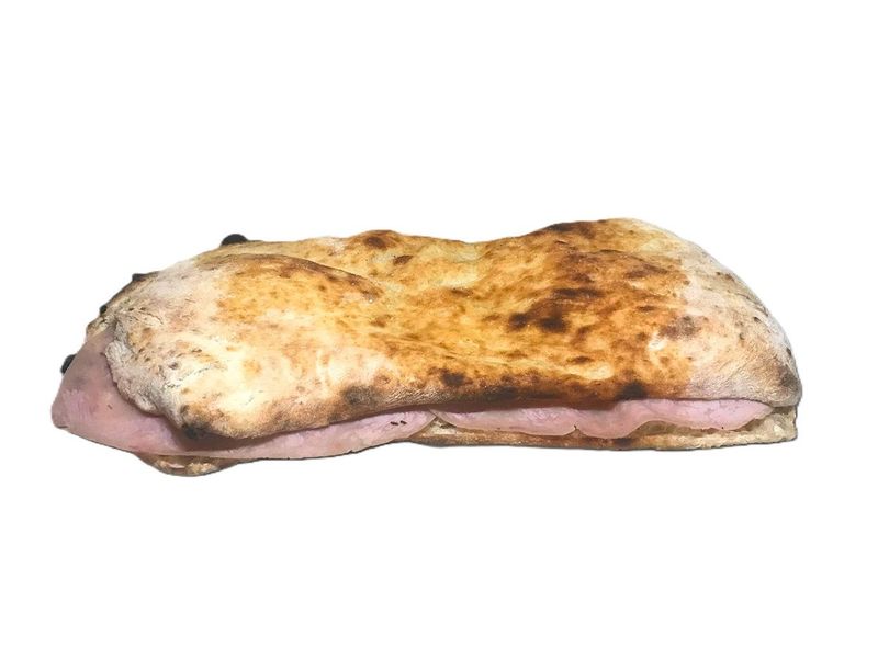 Focaccia con Prosciutto Cotto e Mozzarella