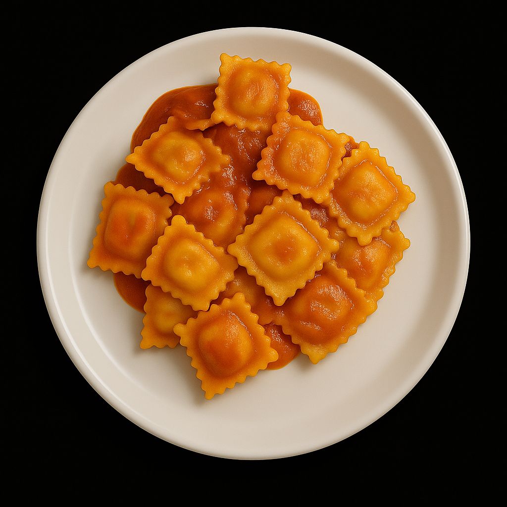 RAVIOLI DI CARNE AL RAGU'