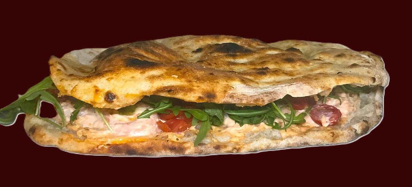 Focaccia con Gamberetti