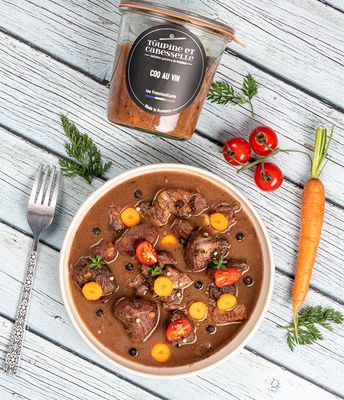 Coq au vin - 400g