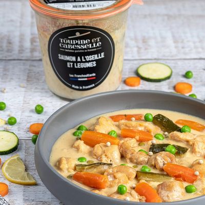 Saumon à l&#39;oseille et légumes - 400g