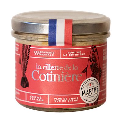 Rillettes de la Cotinière - poisson/porc - 90g - un régal !