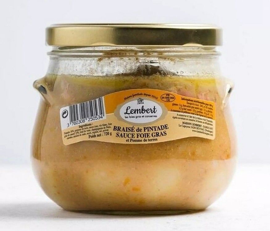 Braisé de Pintade sauce foie gras - 720g