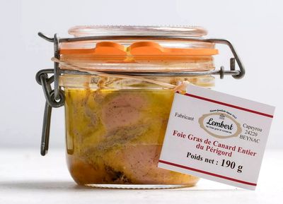 Foie gras de Canard entier origine Périgord - 190g