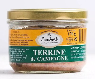 Terrine de campagne Porc et Cognac - 170g