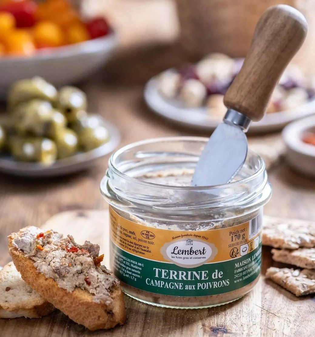 Terrine de campagne aux poivrons - 170g