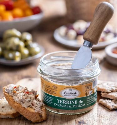 Terrine de campagne aux poivrons - 170g