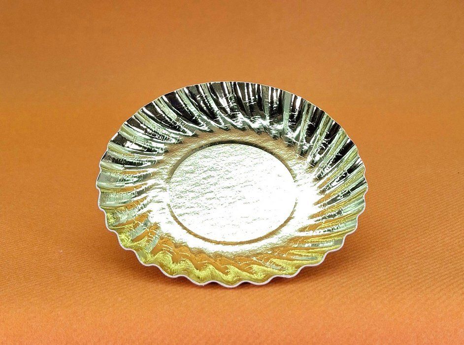 Carton doré rond 88mm 25pcs - pour tranches de foie gras
