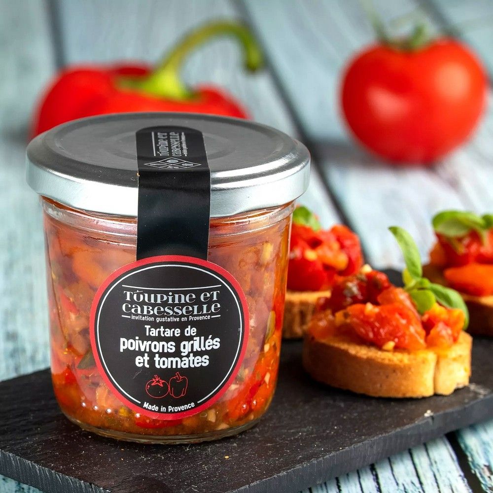Tartare de poivrons grillés et tomates - 90g