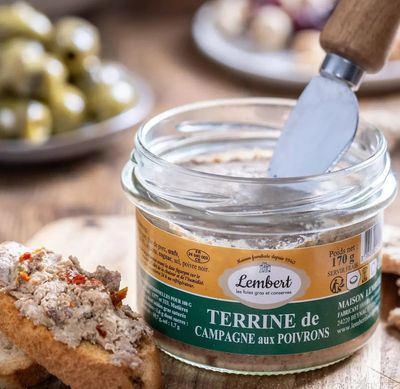 Terrine de campagne aux poivrons - 170g