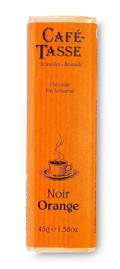 Chocolat Noir et éclats de zestes d'Orange confits - 45g