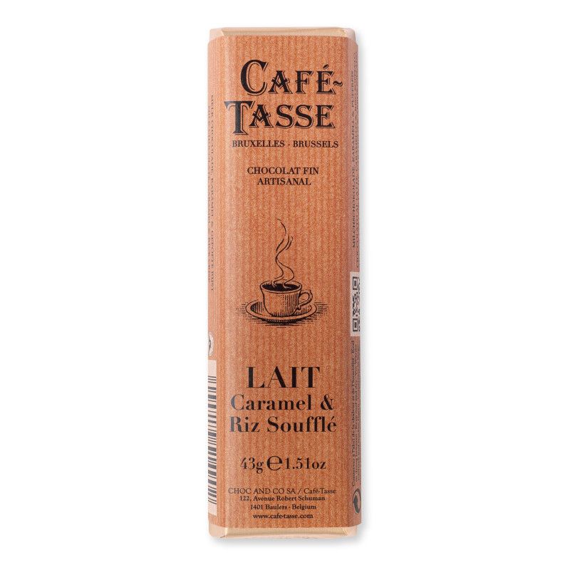 Chocolat au Lait fourré caramel-riz soufflé - 43g