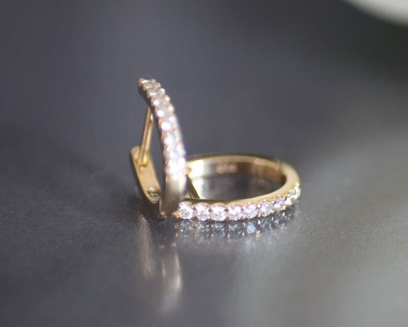Ohrcreolen VIVIENNE Gold Brillanten