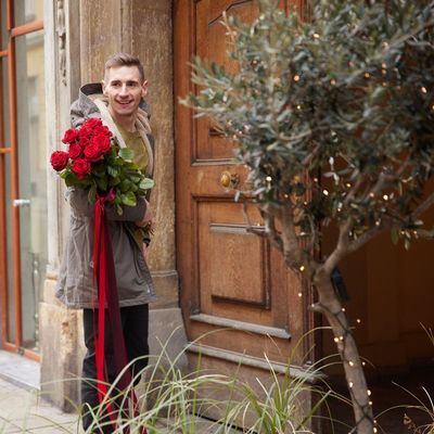 Rosenstrauß rot -Rosenanzahl einfach auswählen!