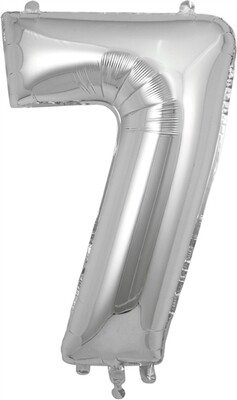 34&quot; silver foil number 7