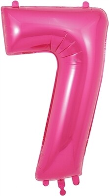 34&quot; Pink foil number 7