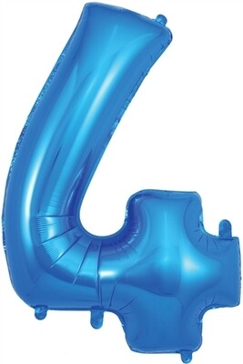 34&quot; Blue foil number 4
