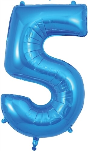 34&quot; Blue foil number 5