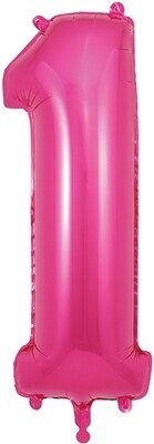 34&quot; Pink foil number 1