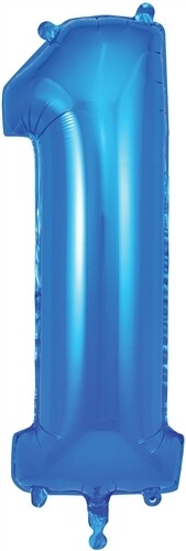 34&quot; Blue foil number 1