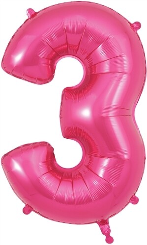 34&quot; Pink foil number 3