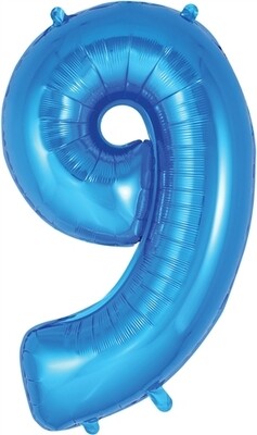 34&quot; Blue foil number 9