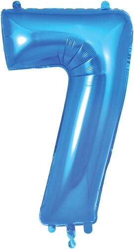 34&quot; Blue foil number 7