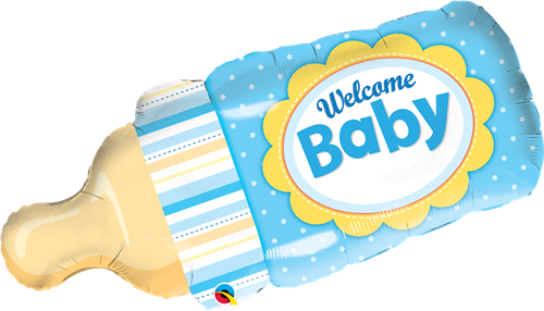 Welcome Baby Bottle - Blue