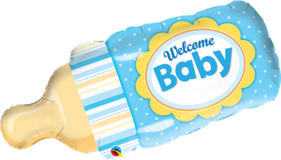 Welcome Baby Bottle - Blue