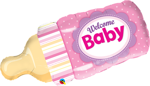 Welcome Baby Bottle - Pink