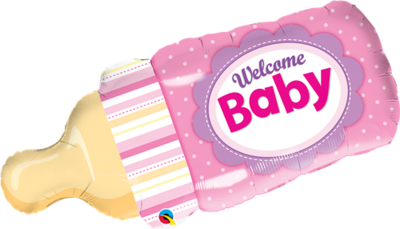 Welcome Baby Bottle - Pink