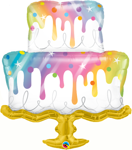 Rainbow Drip Cake