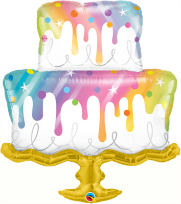 Rainbow Drip Cake