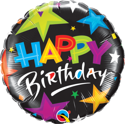 Happy Birthday - Neon Stars