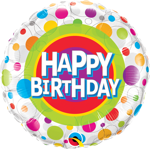 Happy Birthday - Colourful Dots